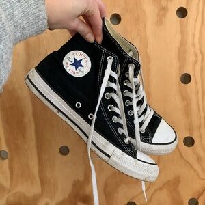 High Top Black Converse All Stars